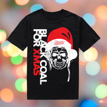 Load image into Gallery viewer, American Jetset - "Santa Skull - Black Coal For Xmas" - Unisex Tee + Free CD