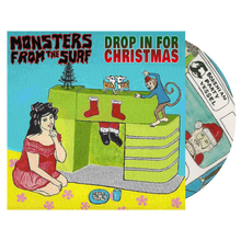 Load image into Gallery viewer, Monsters From The Surf - Drop In For Christmas EP (CD + Digital Copy)
