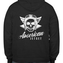 Load image into Gallery viewer, American Jetset - Skull Logo - Zip Hoodie
